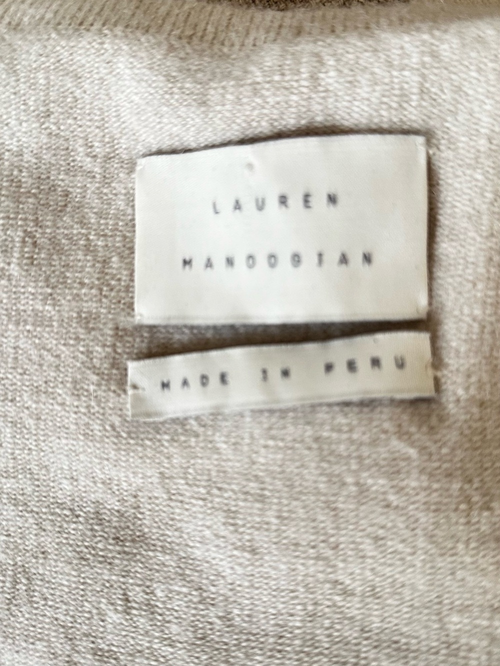 Lauren Manoogian Cream Long Sleeve Maxi Dress - Picture 4 of 7